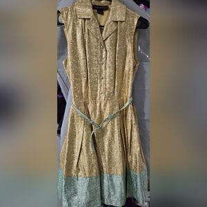 Elegant Gold Wedding Dress